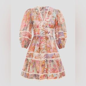 Zimmermann Cira Lantern floral mini dress Size 3